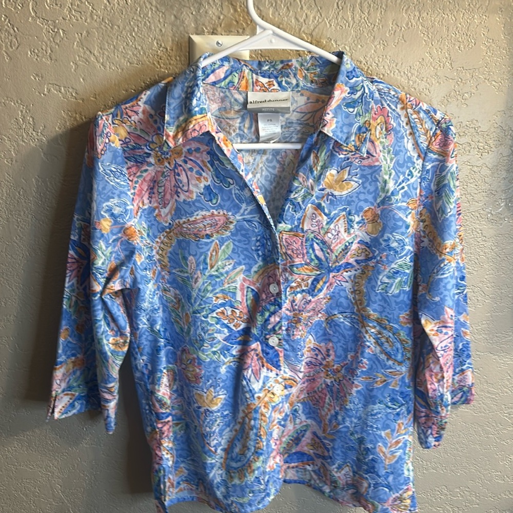 Alfred dunner petite floral shirt